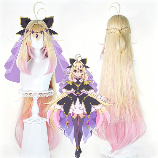 【In Stock】Anime Meitantei Pretty Cure! Cosplay Moria Luluka Cure Arcana Shadow キュアアルカナ・シャドウ Cosplay Wig