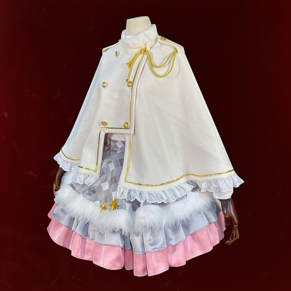 【In Stock】Anime Aikatsu! Cosplay Ichigo Hoshimiya Winter Cosplay Costume