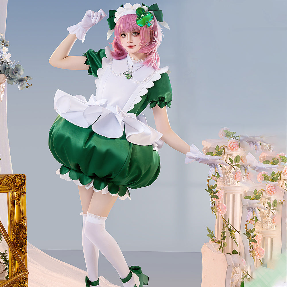 【In Stock】Anime Shugo Chara! Cosplay Amulet Clover Hinamori Amu Cosplay Costume Premium Edition