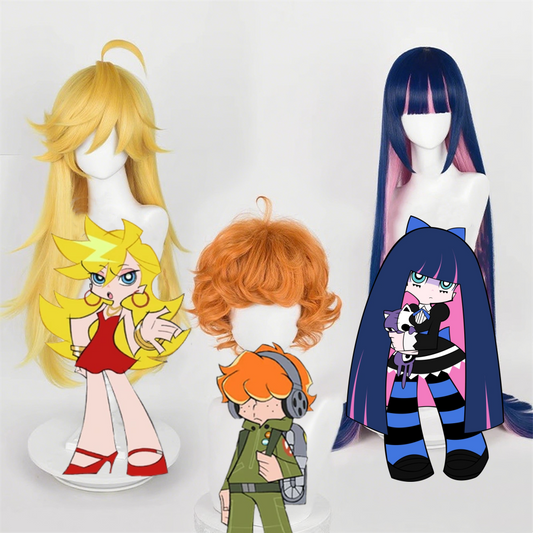 【In Stock】Anime Panty & Stocking with Garterbelt Cosplay Panty Burifu Stocking Cosplay Wig