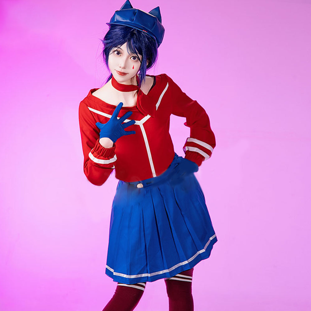 【In Stock】Game MiSide Cosplay Cap-Wearing Mita Cosplay Costume