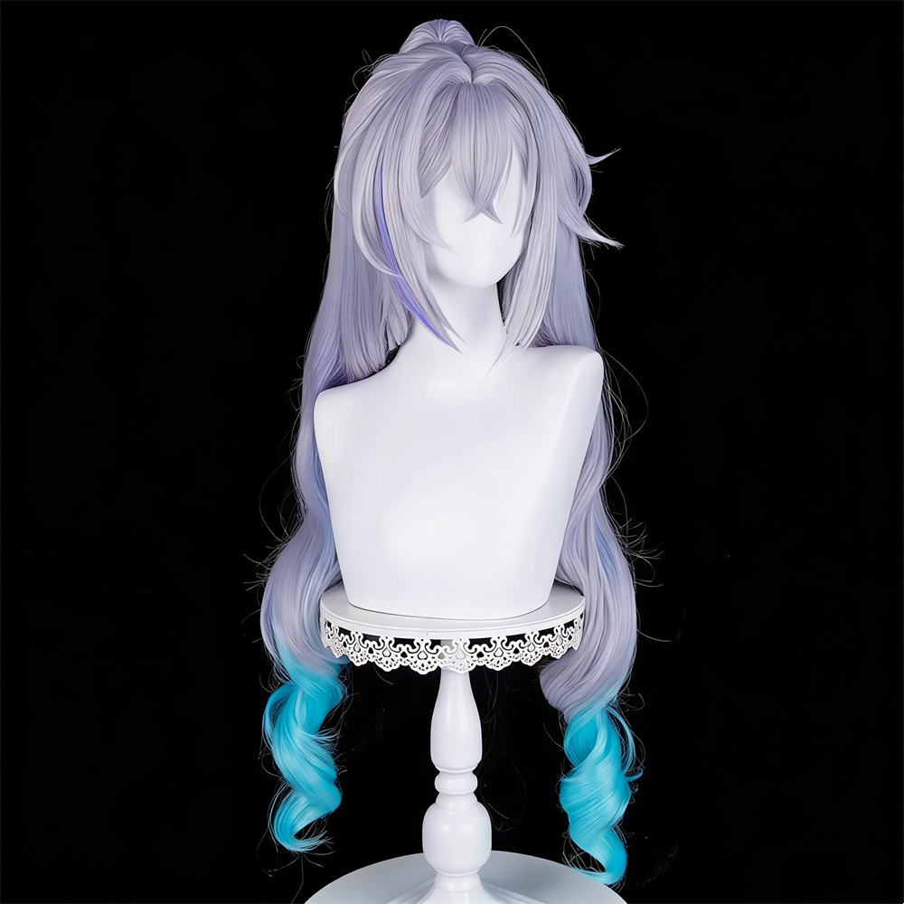 【In Stock】Game Honkai: Star Rail Cosplay Two-Phase Paradise SP Silver Wolf Cosplay Wig