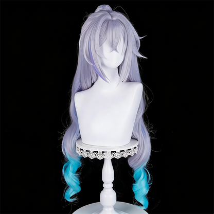 【In Stock】Game Honkai: Star Rail Cosplay Two-Phase Paradise SP Silver Wolf Cosplay Wig