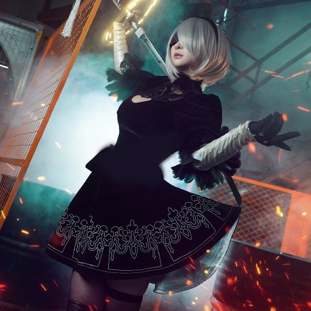 【In Stock】Game NieR: Automata Cosplay YoRHa No.2 Type B Cosplay Costume - Cosplay Costumes