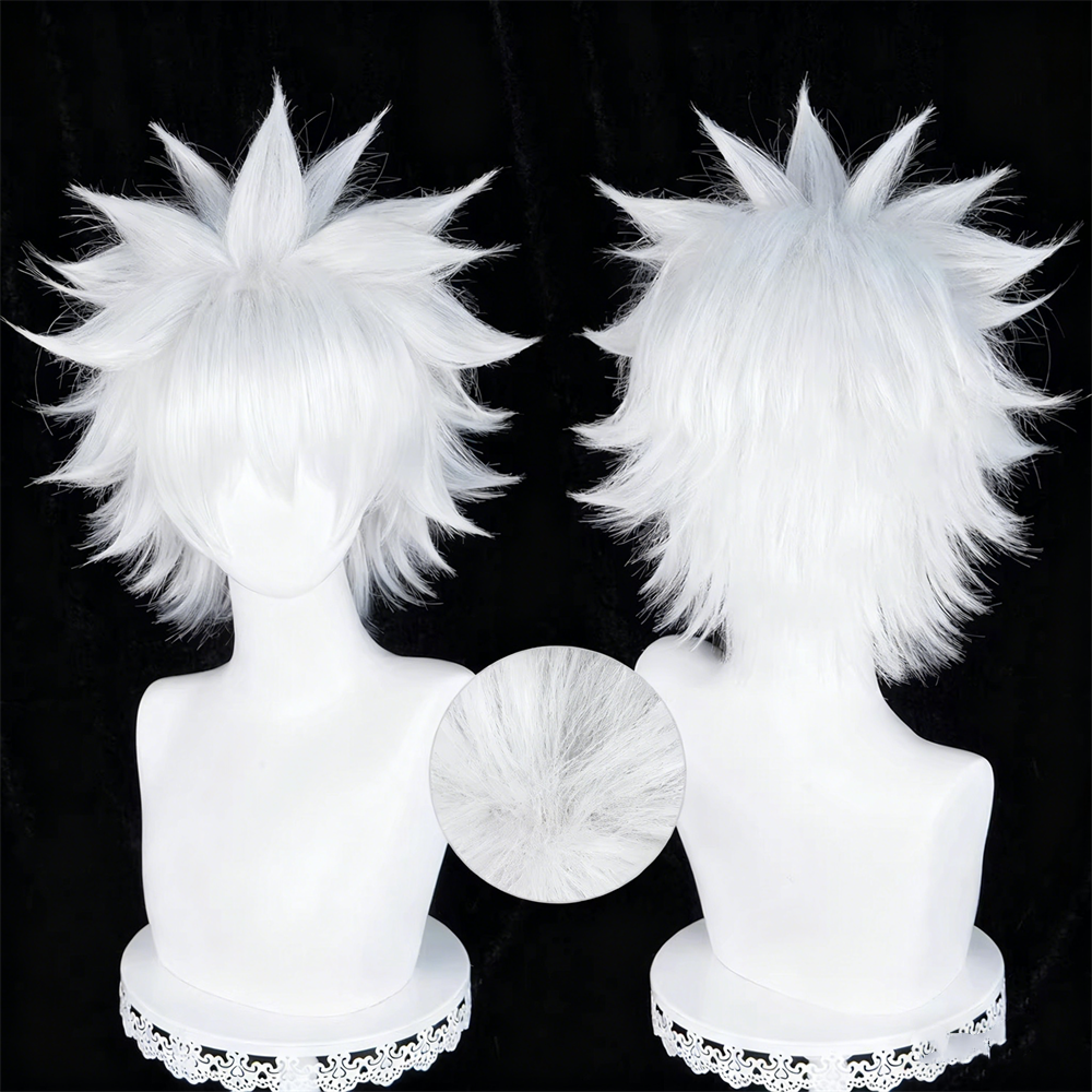 【In Stock】Anime Hunter x Hunter Cosplay キルア＝ゾルディック Killua Zoldyck Cosplay Wig