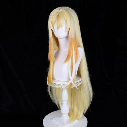 【In Stock】Game Genshin Impact Cosplay Golden Rhinedottir Cosplay Wig