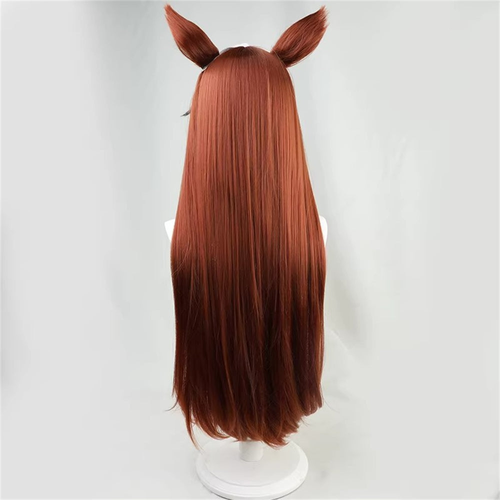 【In Stock】Game Umamusume:Pretty Derby Cosplay シンボリルドルフ Symboli Rudolf Cosplay Wig With Ears and Tail