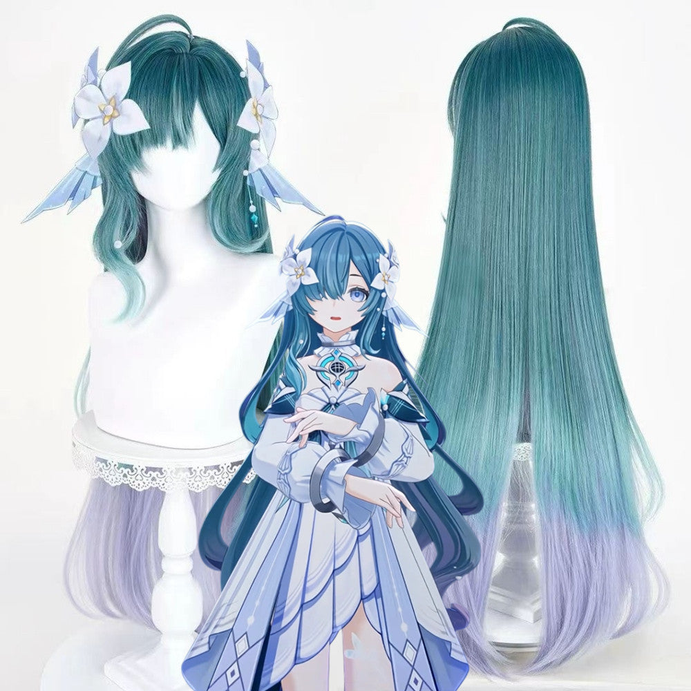 【In Stock】Game Genshin Impact Cosplay Vodyanitsa Cosplay Wig