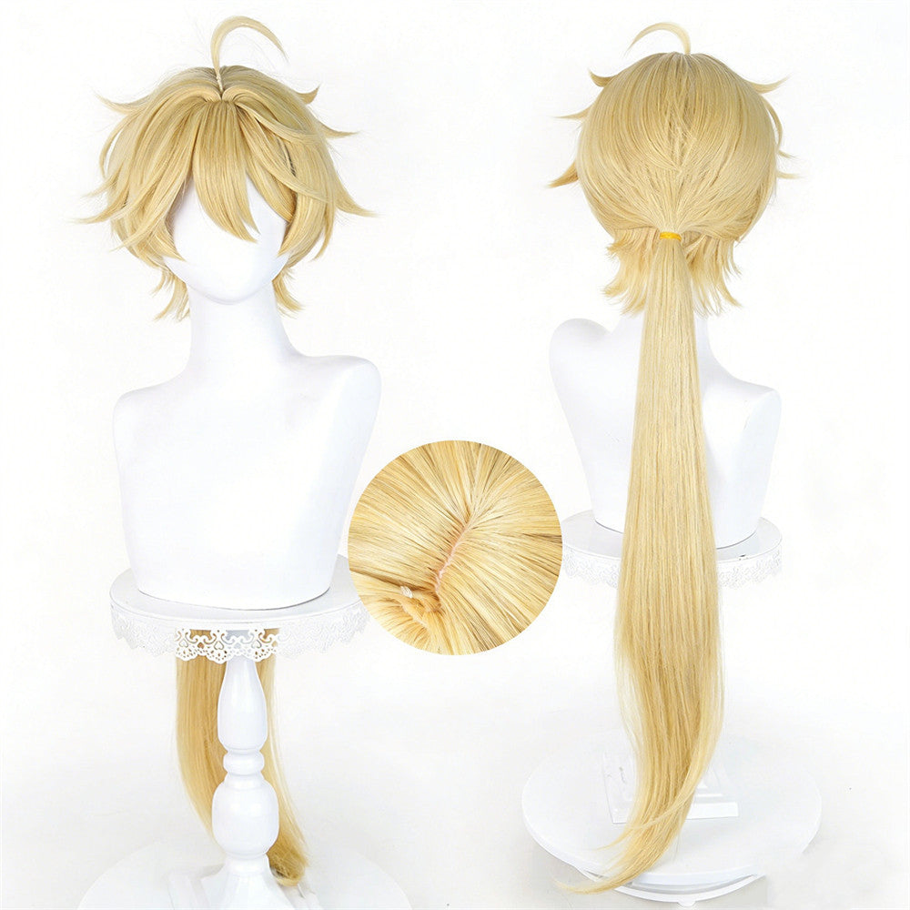 【In Stock】Game Genshin Impact Cosplay Lumine&Aether As Heaven and Earth Are Made Anew Cosplay Wig