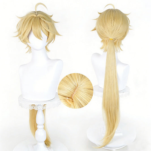 【In Stock】Game Genshin Impact Cosplay Lumine&Aether As Heaven and Earth Are Made Anew Cosplay Wig
