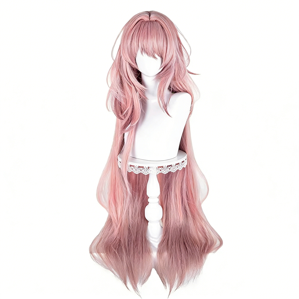 【In Stock】Game Arknights Cosplay Theresa Cosplay Wig Pink Color Long Hair