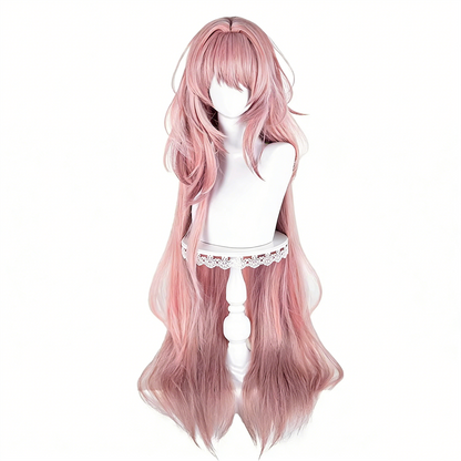 【In Stock】Game Arknights Cosplay Theresa Cosplay Wig Pink Color Long Hair