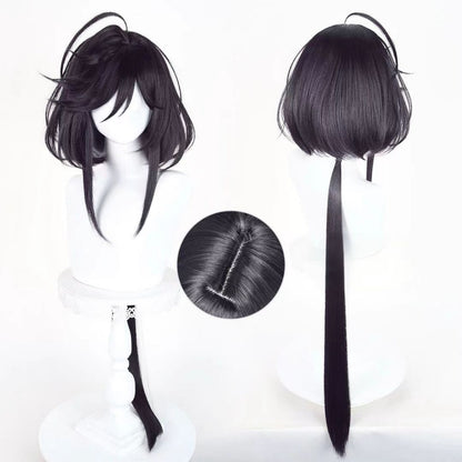 【In Stock】Anime The Ribbon Hero Cosplay Sapphire Knight Uniform Cosplay Wig Dark Style Hair