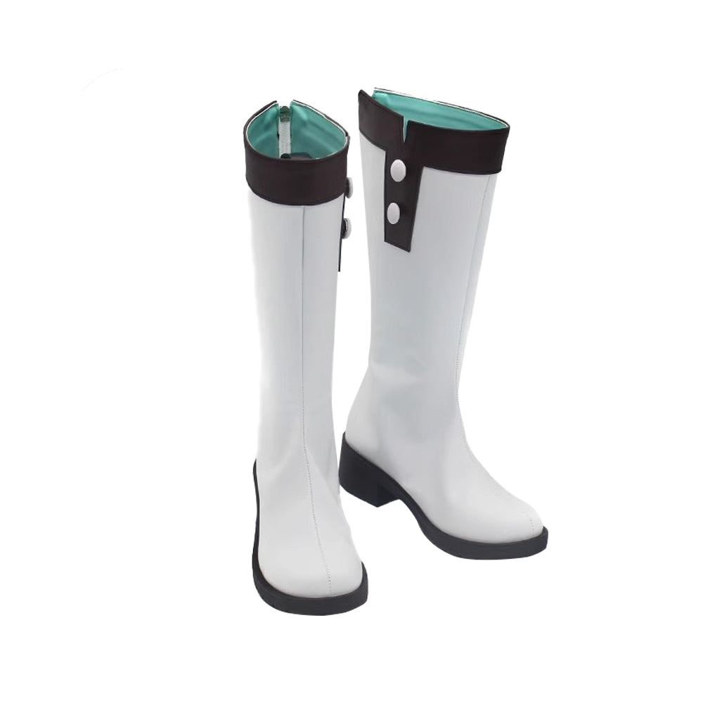 Game Reverse:1999 Cosplay Regulus Cosplay Shoes White Color Long Boots