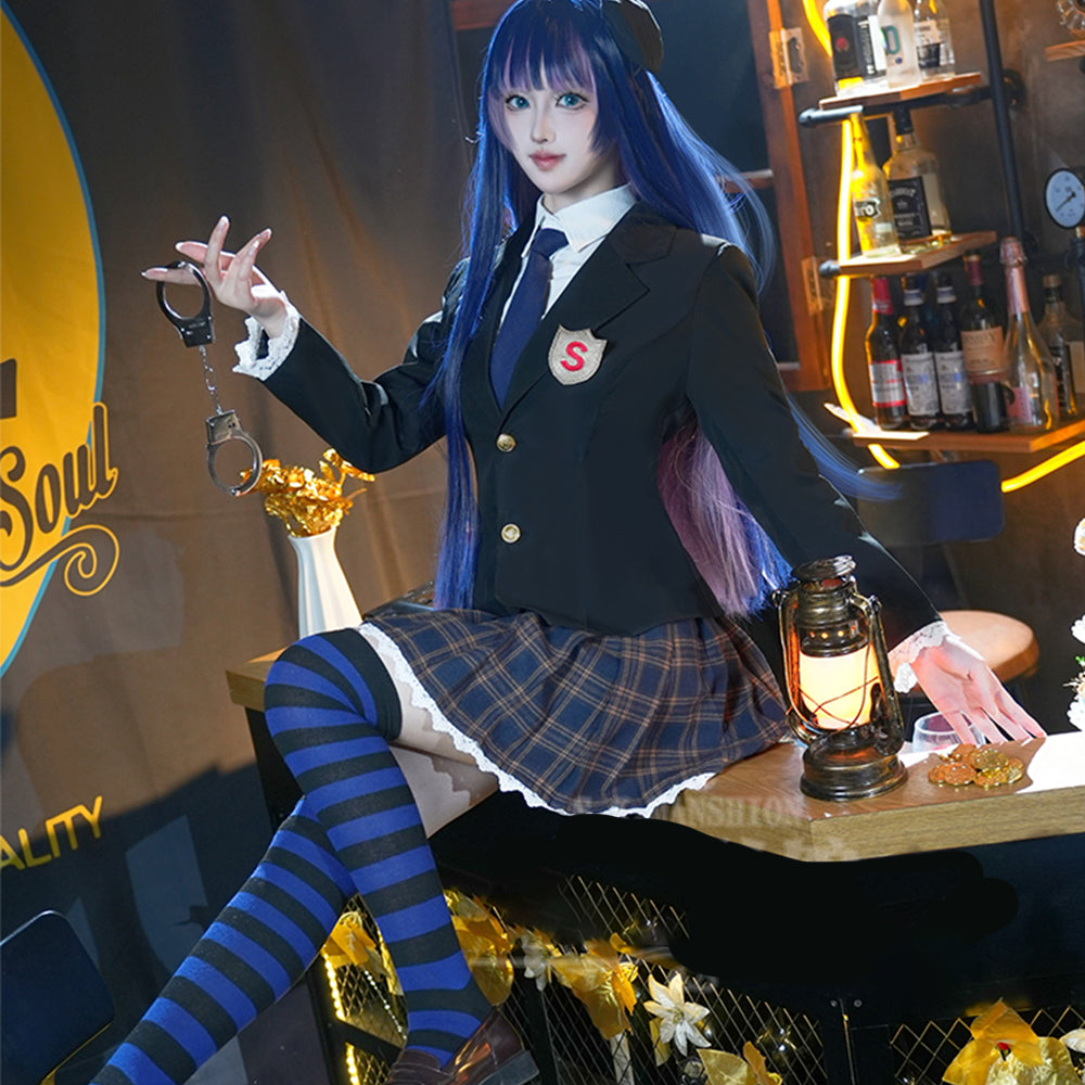 【In Stock】Anime Panty & Stocking with Garterbelt Cosplay Panty Stocking School Uniform Cosplay Costume