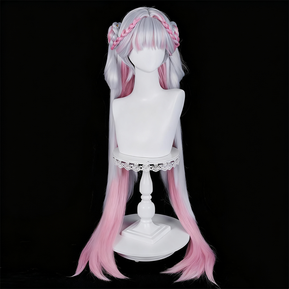 【In Stock】Game Wuthering Waves Cosplay Jinhsi Peach Blossom Cosplay Wig