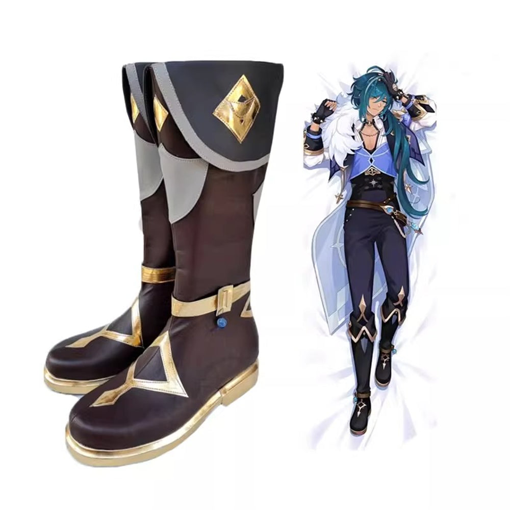Game Genshin Impact Cosplay Kaeya Alberich Cosplay Shoes