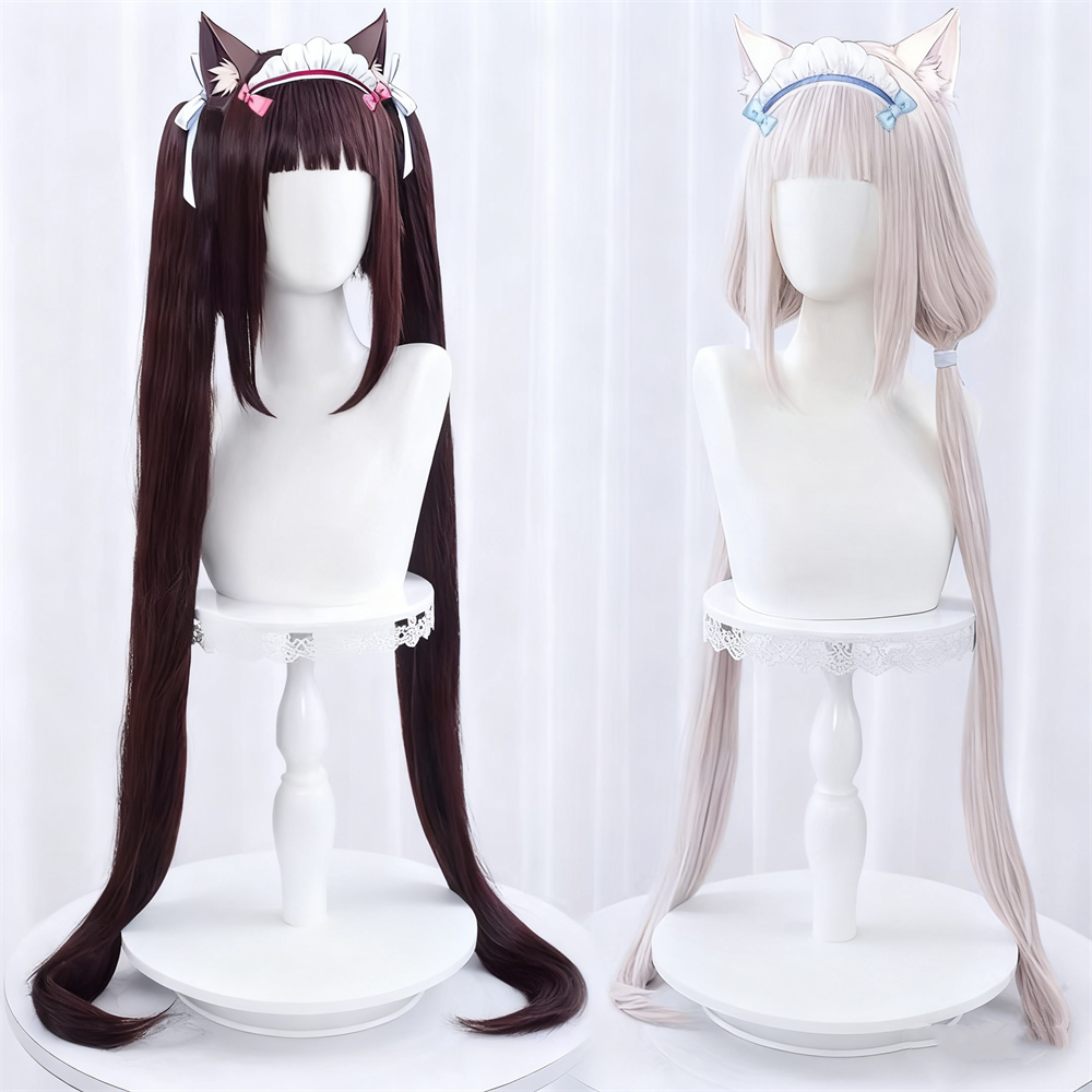 【In Stock】Anime ネコぱら Nekopara Cosplay Chocola & Vanilla Cosplay Wig