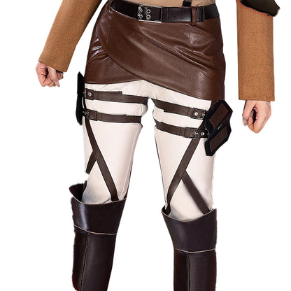 【In Stock】Anime Attack On Titan Cosplay  Armin Arlert Eren Yeager Hange Zoë Levi Mikasa Ackerman Historia Reiss Cosplay Costume