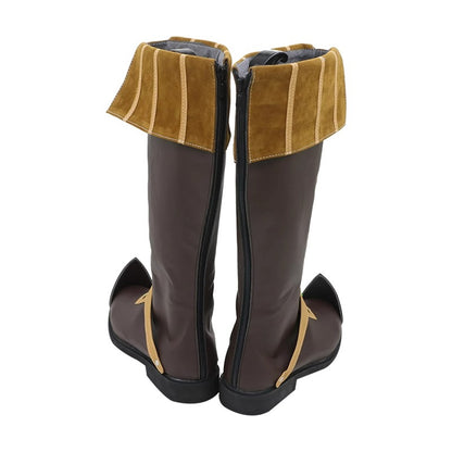 Game Elden Ring Sorcerer Rogier Cosplay Shoes