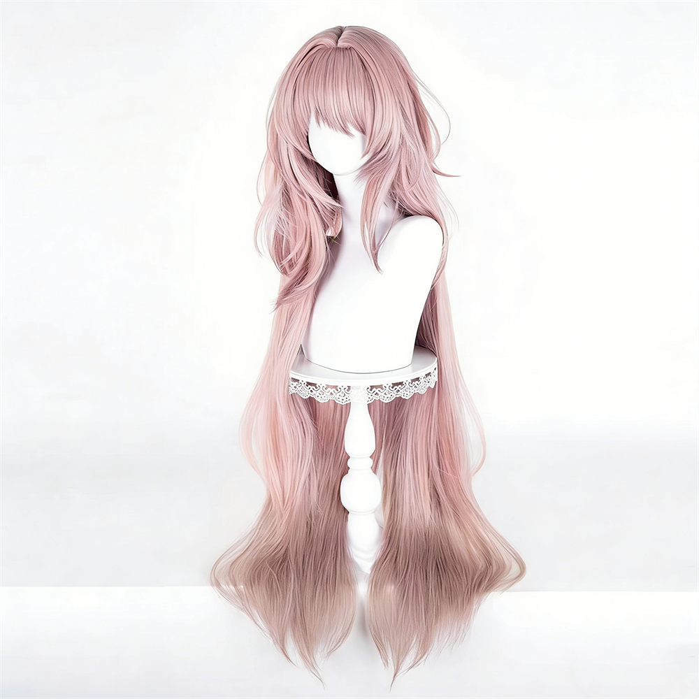 【In Stock】Game Arknights Cosplay Theresa Cosplay Wig Pink Color Long Hair