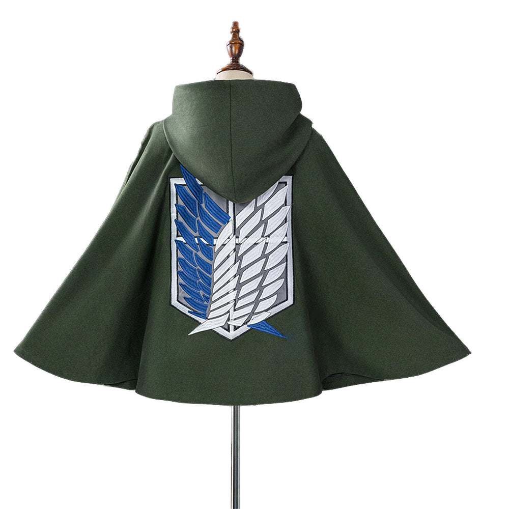 【In Stock】Anime Attack On Titan Cosplay Survey Corps Cloak Cosplay Costume