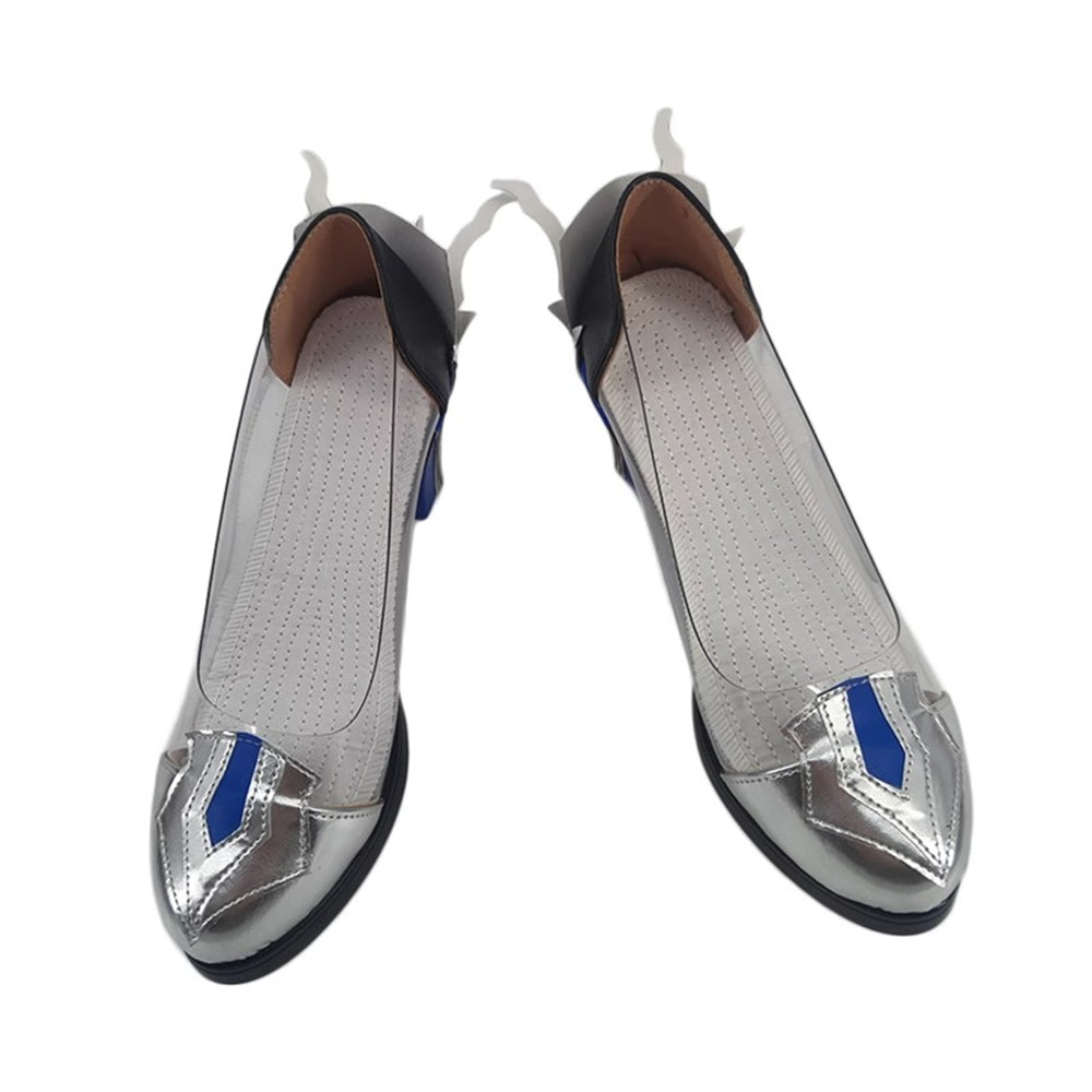 Game Genshin Impact Cosplay Eula Cosplay Shoes Transparent Color High Heels
