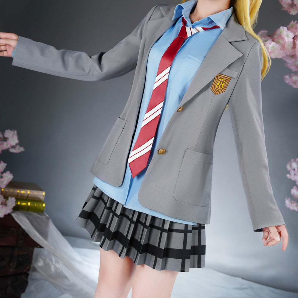【Pre-Sale】Anime Your Lie in April Cosplay Kaori Miyazono Cosplay Costume