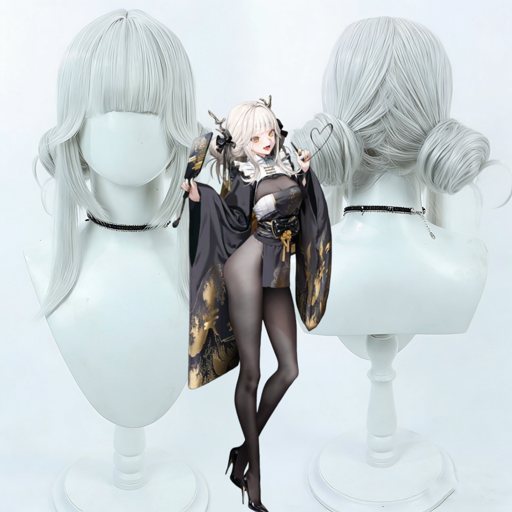 【In Stock】Game 승리의여신: 니케 Goddess of Victory: Nikke Cosplay 블랑 ブラン Blanc Cosplay Wig