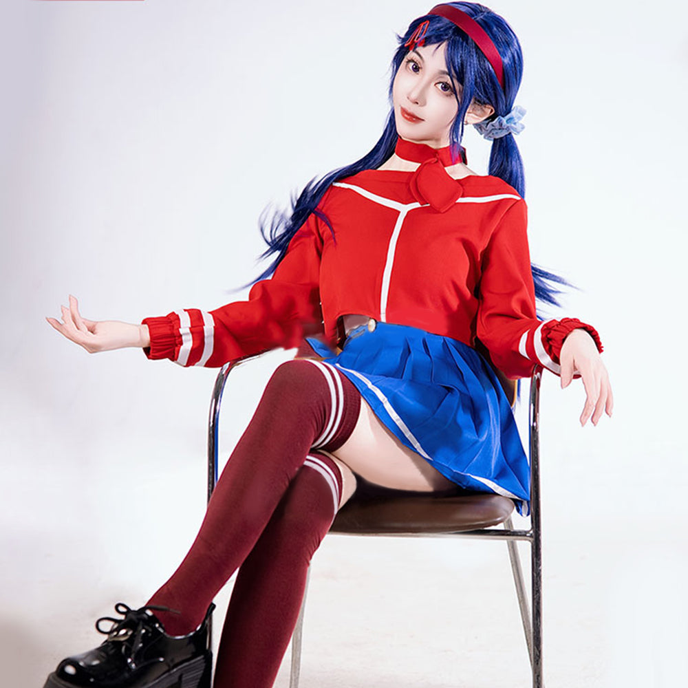 【In Stock】Game MiSide Cosplay Cap-Wearing Mita Cosplay Costume