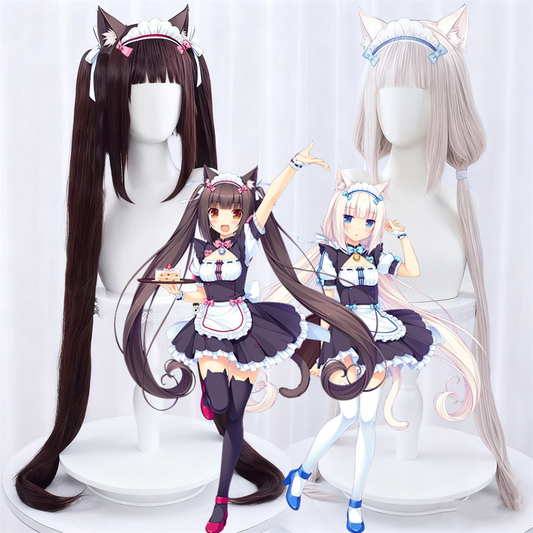 【In Stock】Anime ネコぱら Nekopara Cosplay Chocola & Vanilla Cosplay Wig
