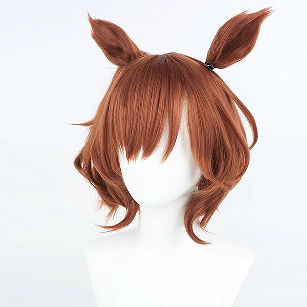 【In Stock】Game Umamusume:Pretty Derby Cosplay Aston Machan Cosplay Wig With Ears and Tail