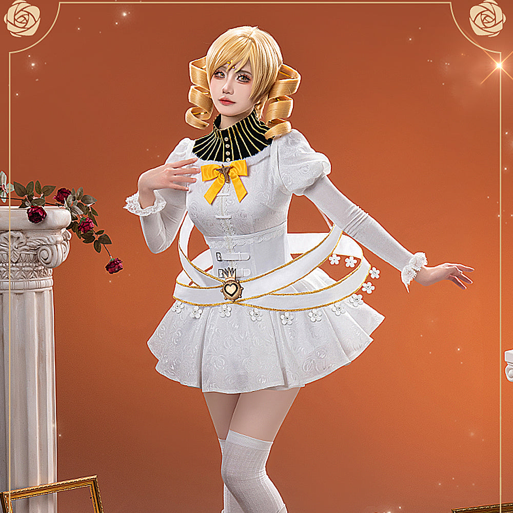 【In Stock】Anime Puella Magi Madoka Magica Cosplay Mami Tomoe Cosplay Costume Premium Edition