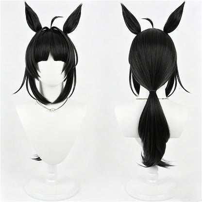 【In Stock】Game Umamusume:Pretty Derby Cosplay Logotype Cosplay Wig With Ears and Tail