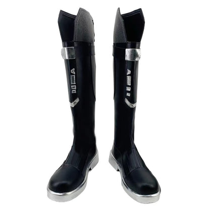 Game Valorant Cosplay Sage Black Color Long Boots Cosplay Shoes