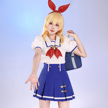 【Pre-Sale】Anime Aikatsu! Cosplay Summer School Uniform Cosplay Costume Premium Edition