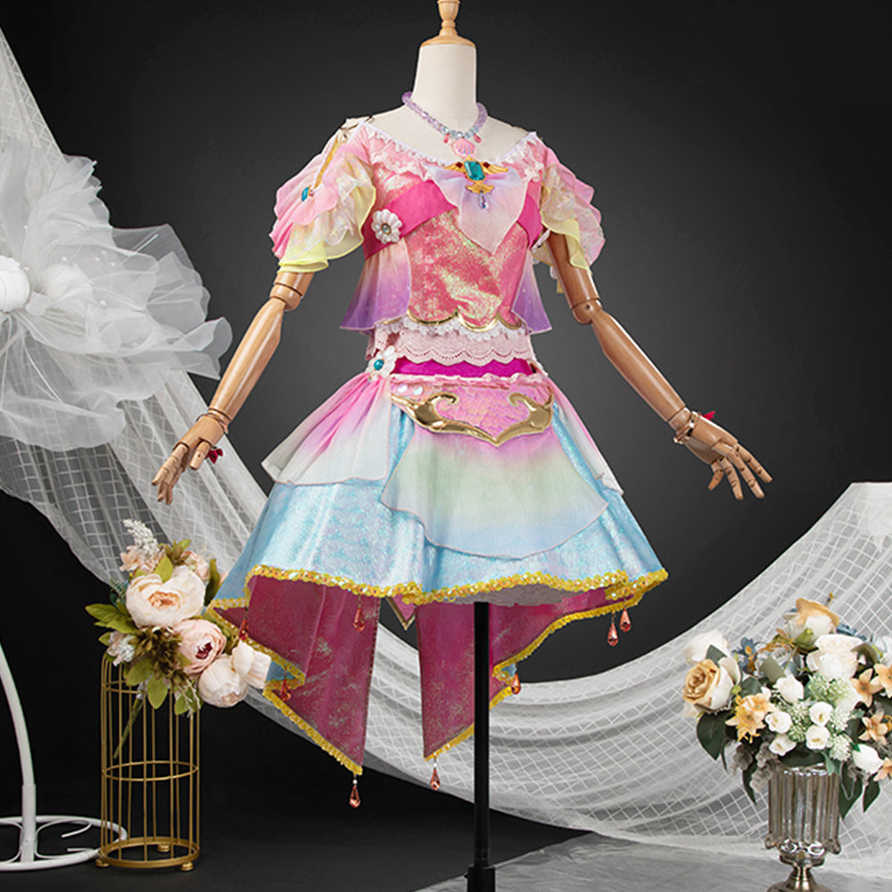 【Custom-Tailor】Anime Aikatsu! Cosplay Ichigo Hoshimiya Pisces Dress Cosplay Costume
