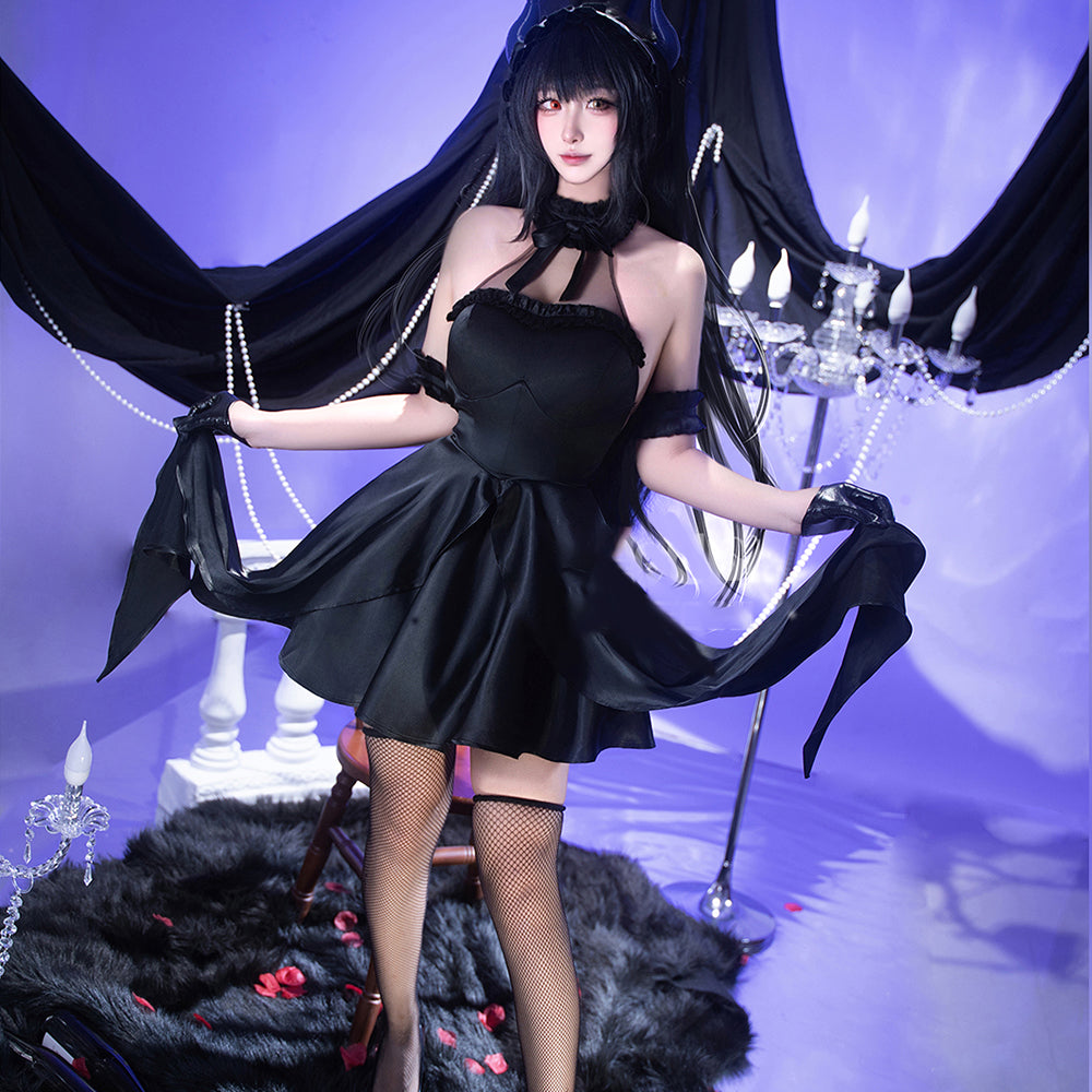 【In Stock】Anime Date A Live Cosplay Little Devil Kurumi Cosplay Costume