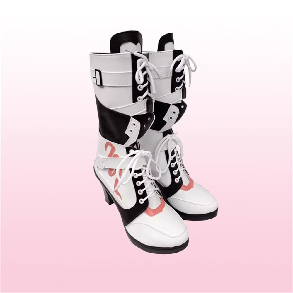 Game Goddess of Victory: Nikke Cosplay Viper White Color Long Boots Cosplay Shoes
