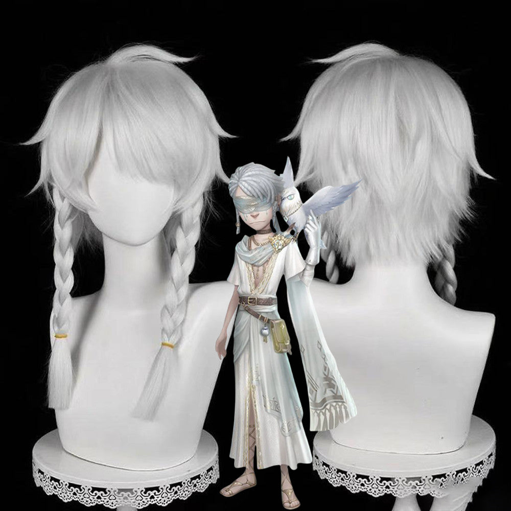 【In Stock】Game Identity Ⅴ Cosplay Night Watch Grave Keeper Seer Eli Clark White Cosplay Wig