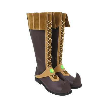 Game Elden Ring Sorcerer Rogier Cosplay Shoes