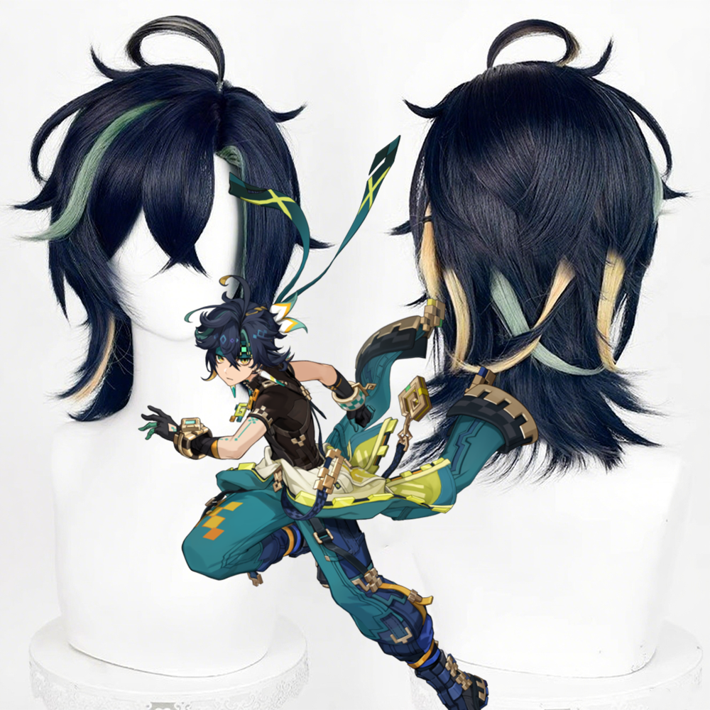 【In Stock】Game Genshin Impact Cosplay Kinich Cosplay Wig