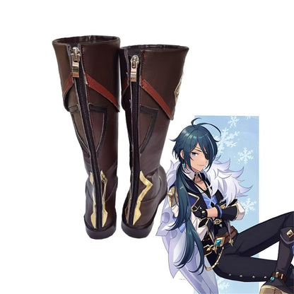 Game Genshin Impact Cosplay Kaeya Alberich Cosplay Shoes - Cosplay Shoes Boots