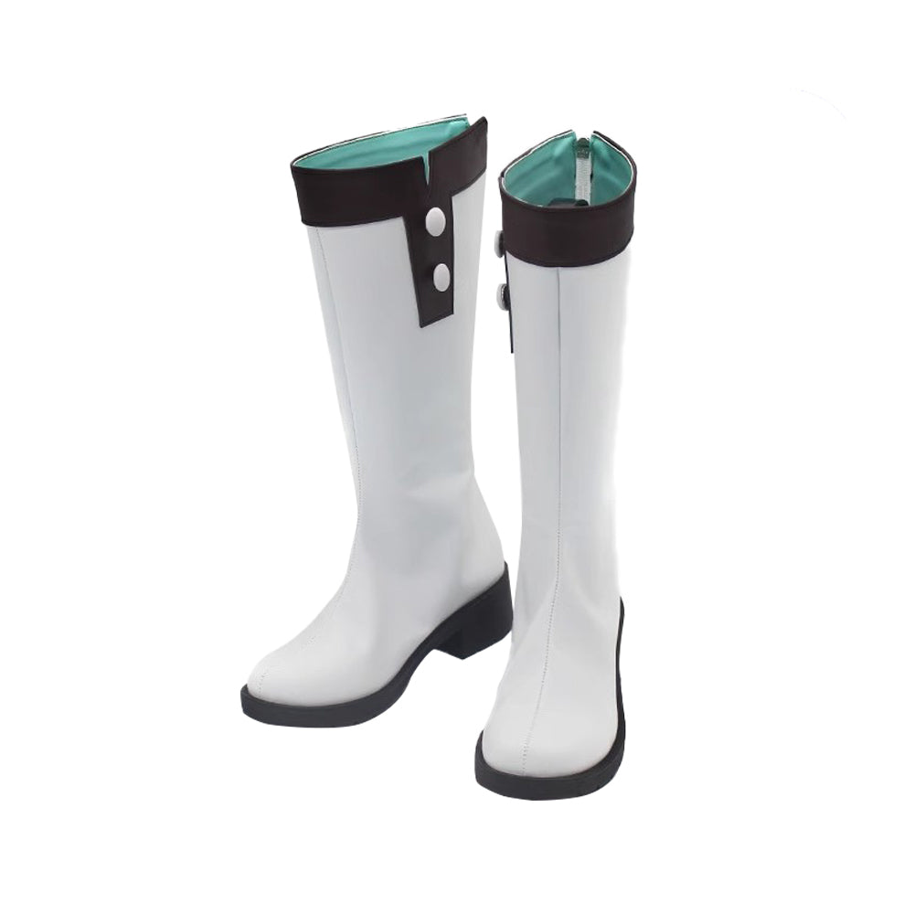 Game Reverse:1999 Cosplay Regulus Cosplay Shoes White Color Long Boots