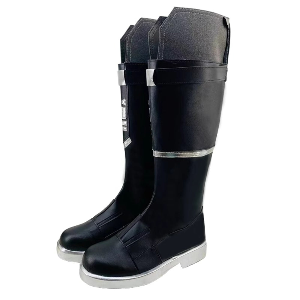 Game Valorant Cosplay Sage Black Color Long Boots Cosplay Shoes