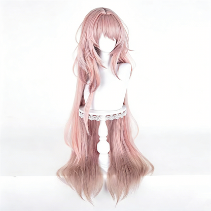 【In Stock】Game Arknights Cosplay Theresa Cosplay Wig Pink Color Long Hair