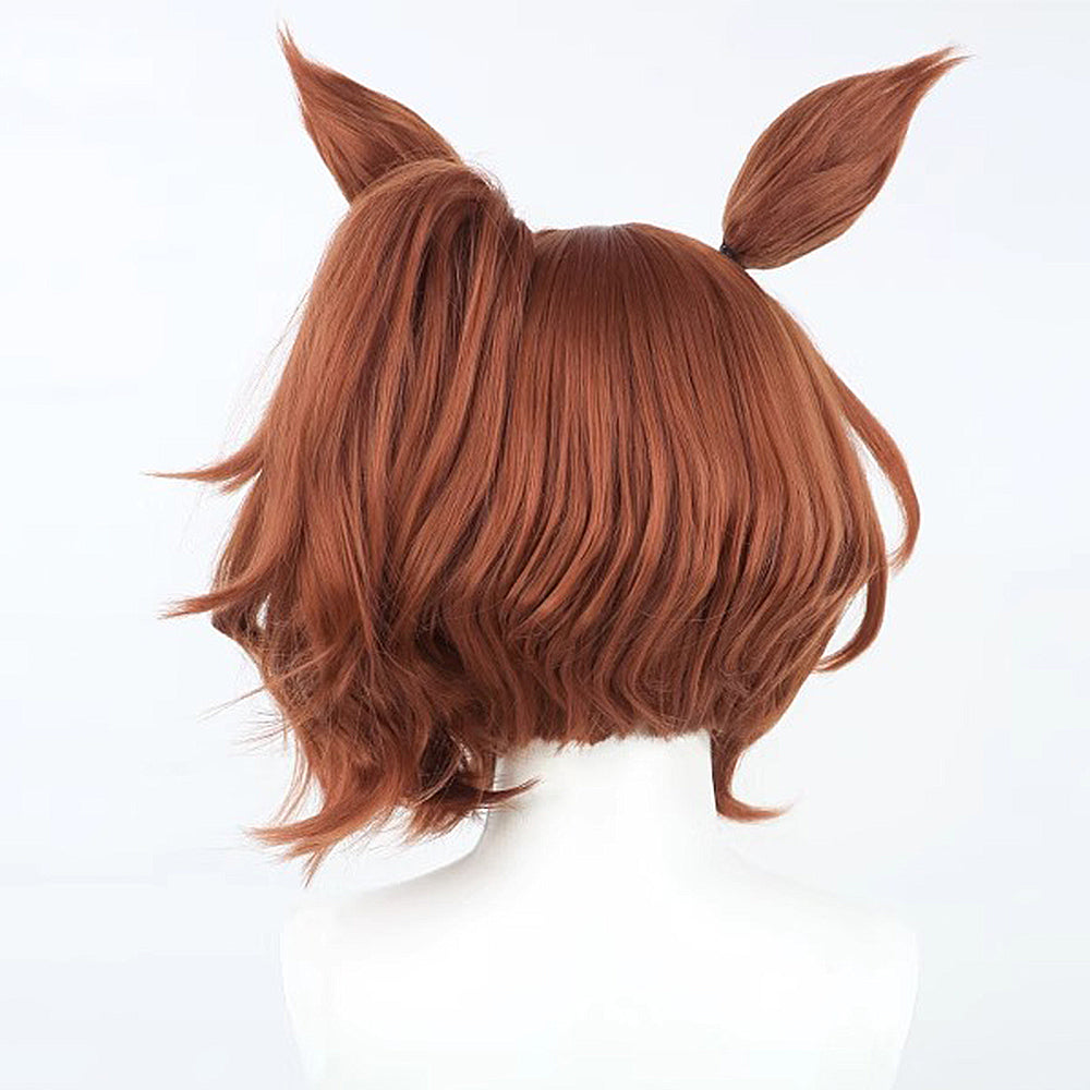 【In Stock】Game Umamusume:Pretty Derby Cosplay Aston Machan Cosplay Wig With Ears and Tail