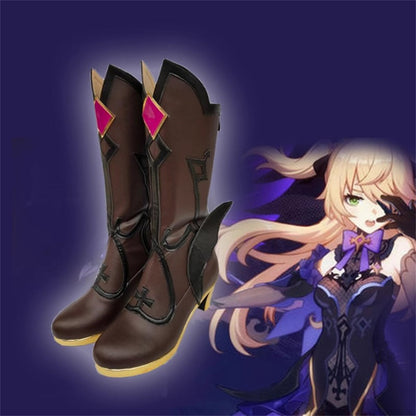 Game Genshin Impact Cosplay Fischl von Luftschloss Narfidort Cosplay Shoes - Cosplay Shoes Boots