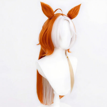 【In Stock】Game Umamusume:Pretty Derby Cosplay オルフェーヴル Orfevre Cosplay Wig With Ears and Tail