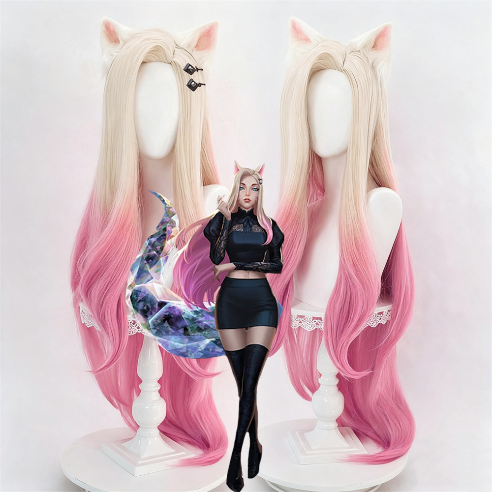 【In Stock】Game League of Legends Cosplay Ahri - K/DA Cosplay Wig